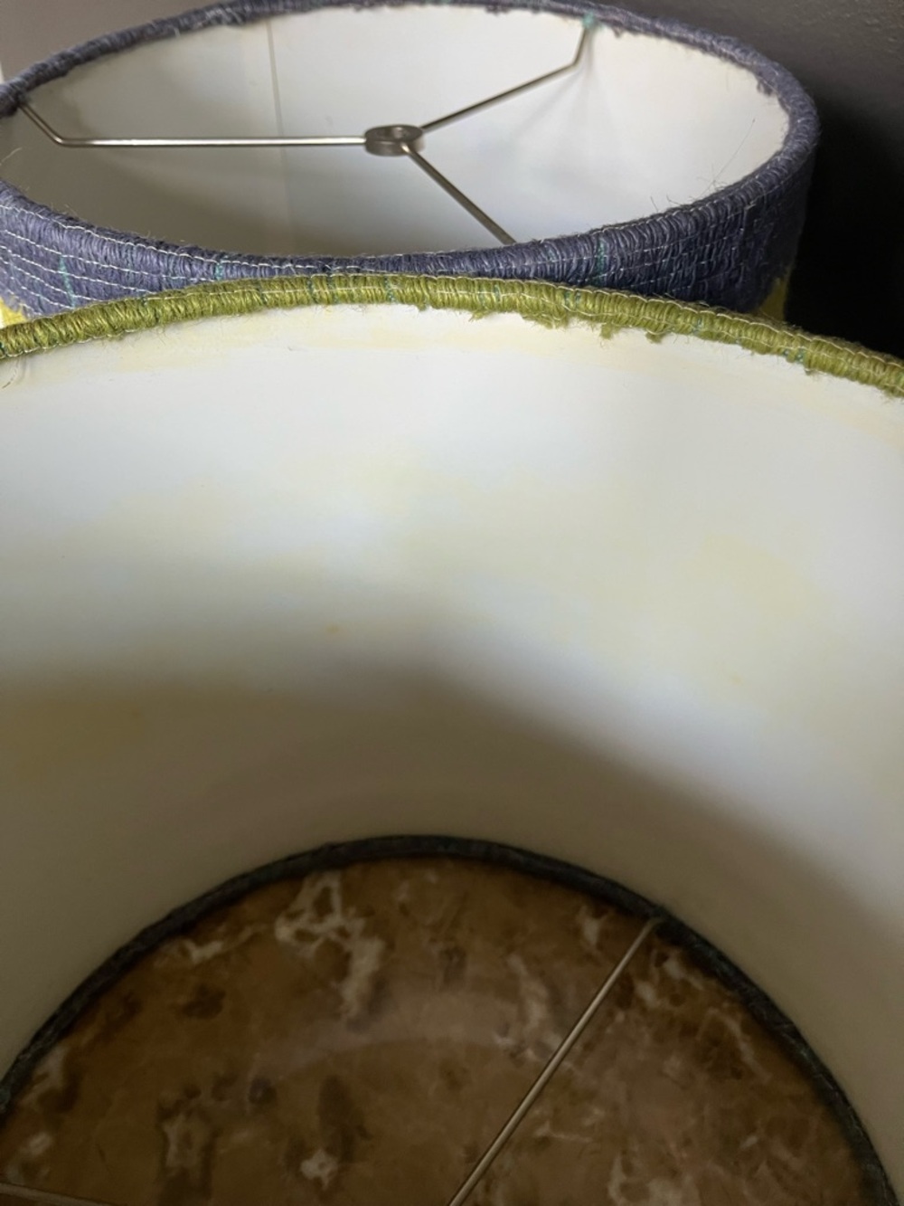 Anthropologie Woven Striped Lamp Shades - Picture 5 of 6